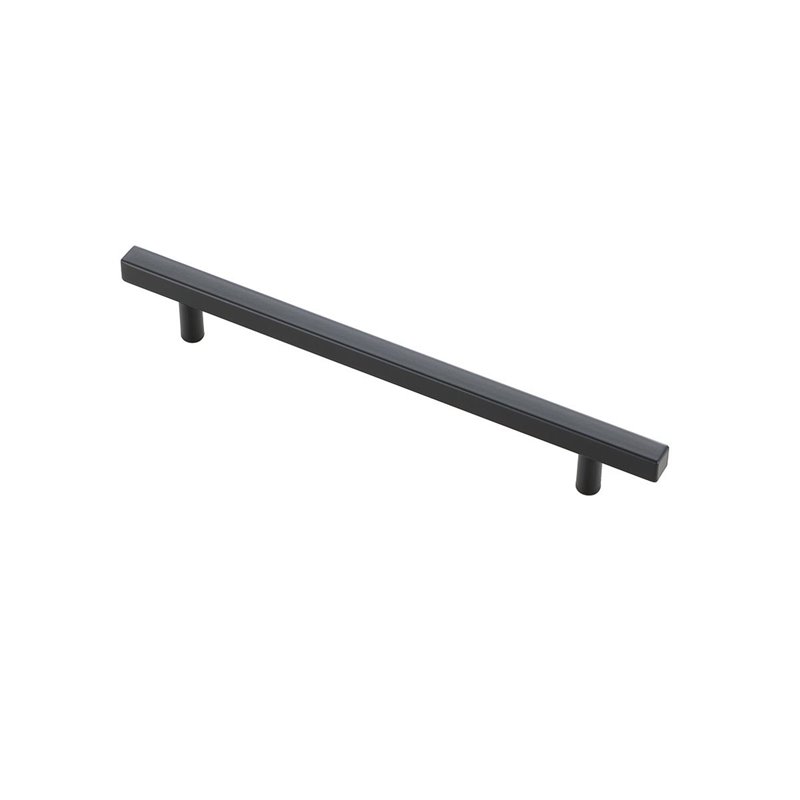 Elegant Decor Dior Modern Zinc Alloy Bar Pull Multipack in Black (Set of 10)
