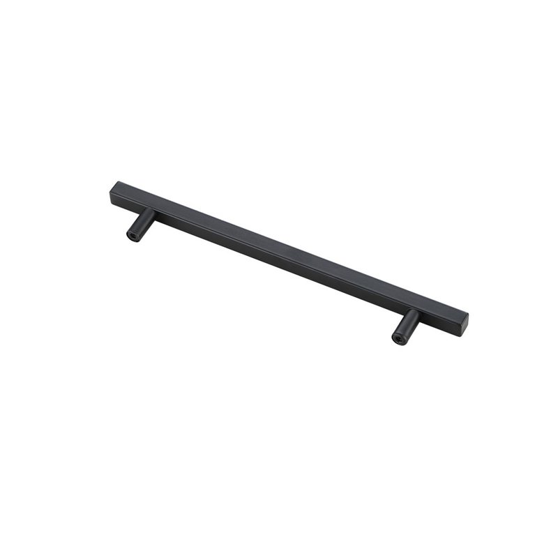 Elegant Decor Dior Modern Zinc Alloy Bar Pull Multipack in Black (Set of 10)