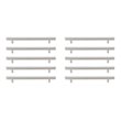 Elegant Decor Dior Modern Zinc Alloy Bar Pull Multipack in Nickel (Set of 10)