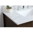 Elegant Decor Aubrey Solid Wood Single Bathroom Vanity w/ Backsplash in Espresso
