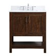 Elegant Decor Aubrey Solid Wood Single Bathroom Vanity w/ Backsplash in Espresso