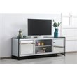 Elegant Decor James Mirrored TV Stand for TVs up to 65