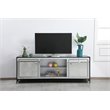 Elegant Decor James Mirrored TV Stand for TVs up to 65