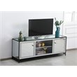 Elegant Decor James Mirrored TV Stand for TVs up to 65
