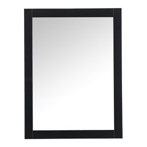 Elegant Decor Aqua 24x32&quot MDF Wood and Metal Vanity Mirror in Black