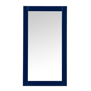 Elegant Decor Aqua 18x32&quot MDF Wood and Metal Vanity Mirror in Blue