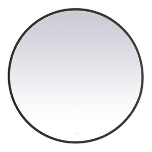 Elegant Decor Pier 42&quot LED Mirror with Adjustable Color Temperature in Black