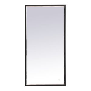 Elegant Decor Pier 48&quot LED Mirror with Adjustable Color Temperature in Black