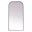 Elegant Decor Blaire Arch Modern Wood/Metal Full Length Mirror in Black