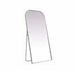 Elegant Decor Blaire Arch Modern Wood/Metal Full Length Mirror in Silver