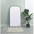 Elegant Decor Blaire Arch Modern MDF Wood/Iron Full Length Mirror in Black
