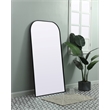 Elegant Decor Blaire Arch Modern MDF Wood/Iron Full Length Mirror in Black