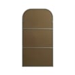 Elegant Decor Blaire Arch Modern MDF Wood/Iron Full Length Mirror in Silver