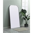 Elegant Decor Blaire Arch Modern MDF Wood/Iron Full Length Mirror in Silver