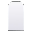 Elegant Decor Blaire Arch Modern MDF Wood/Iron Full Length Mirror in Silver