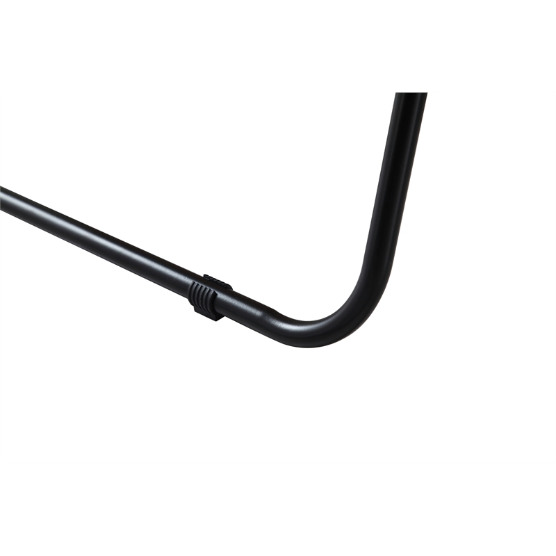 Elegant Decor Evermore Rectangle Wood/Iron Full Length Mirror in Black