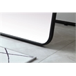 Elegant Decor Evermore Rectangle Wood/Iron Full Length Mirror in Black