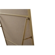 Elegant Decor Evermore Rectangle Wood/Iron Full Length Mirror in Brass