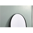 Elegant Decor Ayra Arch Modern Wood/Iron Full Length Mirror in Black