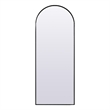 Elegant Decor Ayra Arch Modern Wood/Iron Full Length Mirror in Black