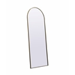 Elegant Decor Ayra Arch Modern Wood/Iron Full Length Mirror in Brass