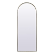 Elegant Decor Ayra Arch Modern Wood/Iron Full Length Mirror in Brass