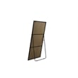 Elegant Decor Eternity Rectangle Wood/Iron Full Length Mirror in Black