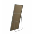 Elegant Decor Eternity Rectangle Wood/Iron Full Length Mirror in Silver