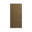 Elegant Decor Eternity Rectangle Wood/Iron Full Length Mirror in Silver