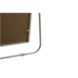 Elegant Decor Eternity Rectangle Wood/Iron Full Length Mirror in Silver