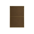Elegant Decor Eternity Rectangle Modern MDF Wood/Iron Mirror in Brass