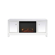 Elegant Decor Reflexion Wood Fireplace TV Stand for TVs up to 55