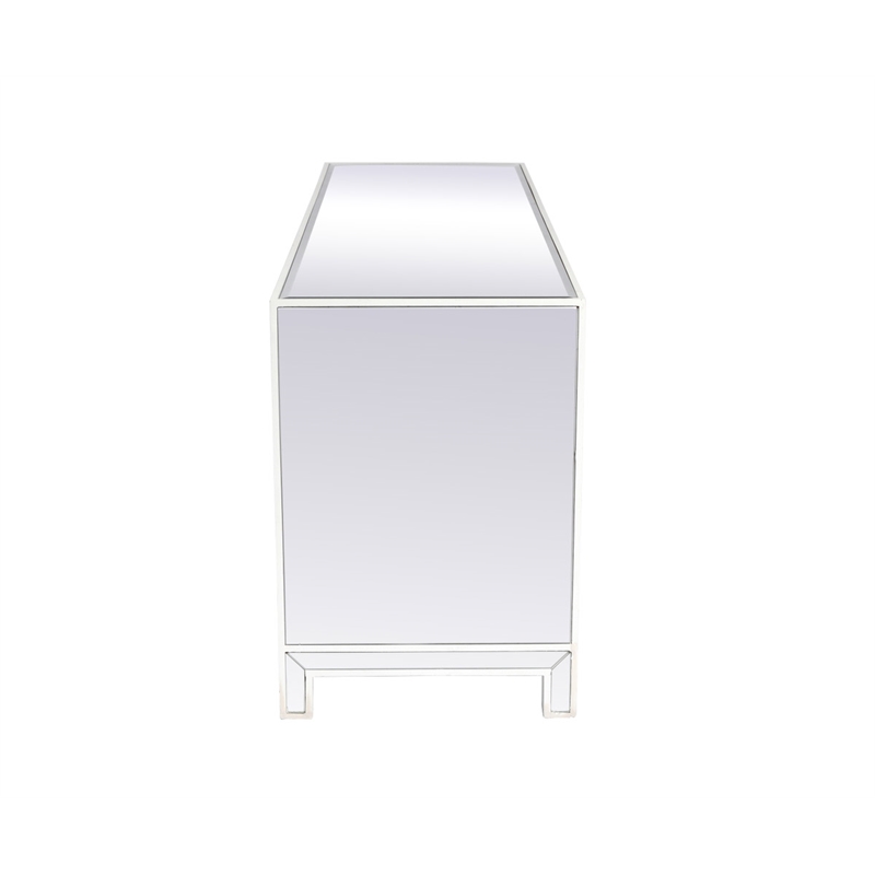 Elegant Decor Reflexion Wood Fireplace TV Stand for TVs up to 55