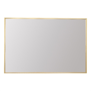 Elegant Decor Grace 24x36&quot Modern Aluminum Rectangle Mirror in Gold