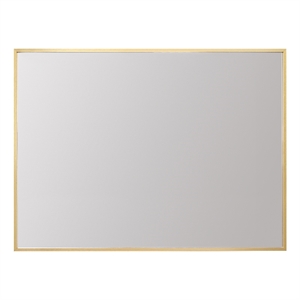 Elegant Decor Grace 27x36&quot Modern Aluminum Rectangle Mirror in Gold