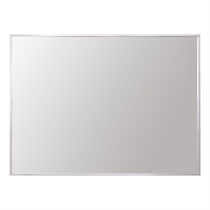 Elegant Decor Grace 27x36&quot Modern Aluminum Rectangle Mirror in Silver