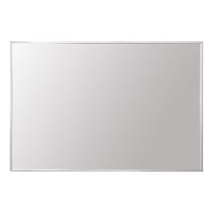 Elegant Decor Grace 30x42&quot Modern Aluminum Rectangle Mirror in Silver