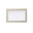 Elegant Decor Rectangle Cornhusk Mirror 24X36