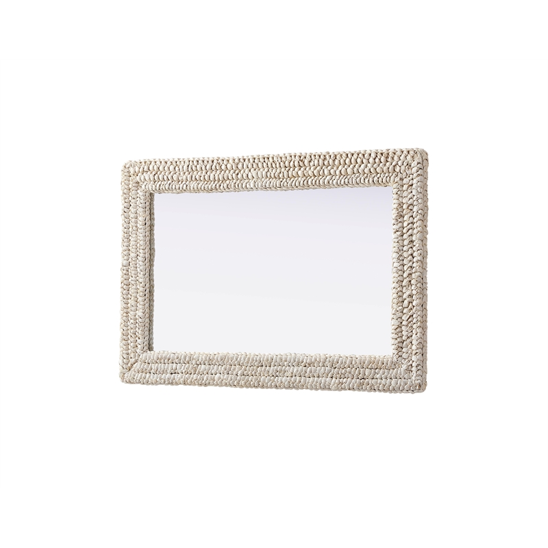 Elegant Decor Rectangle Cornhusk Mirror 24X36