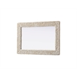 Elegant Decor Rectangle Cornhusk Mirror 24X36