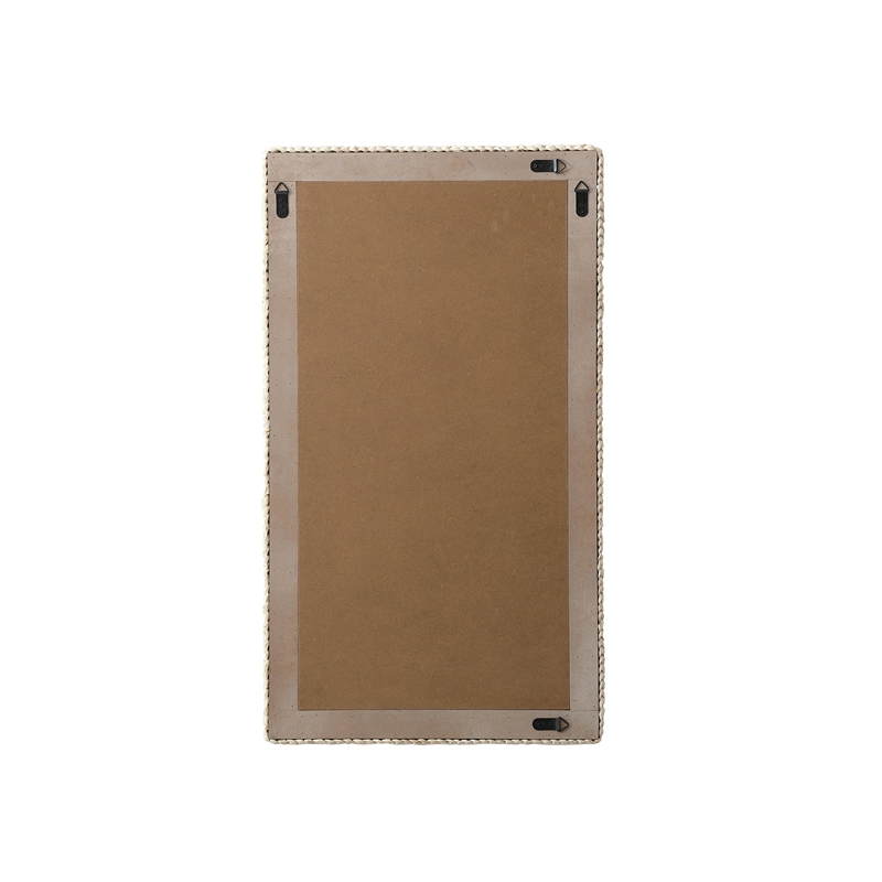 Elegant Decor Rectangle Cornhusk Mirror 24X42