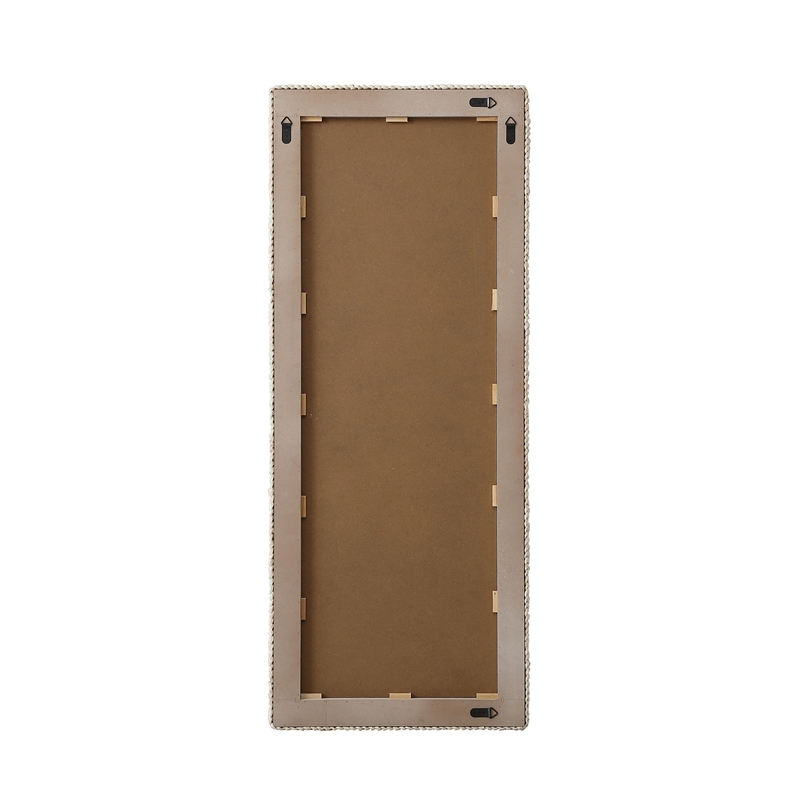 Elegant Decor Rectangle Cornhusk Mirror 24X60
