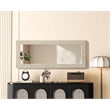 Elegant Decor Rectangle Cornhusk Mirror 24X60
