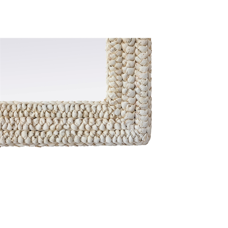 Elegant Decor Rectangle Cornhusk Mirror 24X60