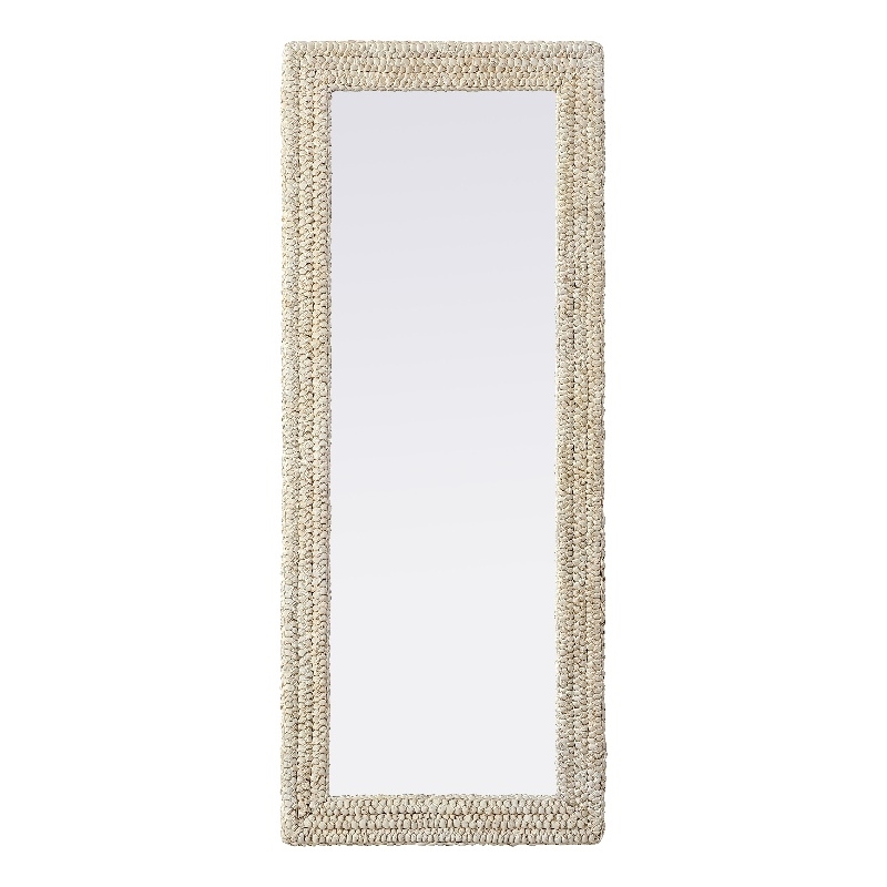 Elegant Decor Rectangle Cornhusk Mirror 24X60