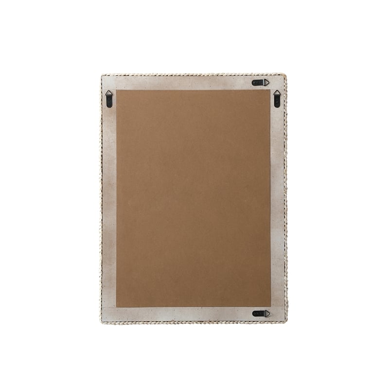 Elegant Decor Rectangle Cornhusk Mirror 27X36