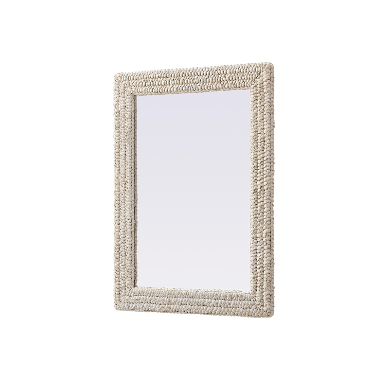 Elegant Decor Rectangle Cornhusk Mirror 27X36