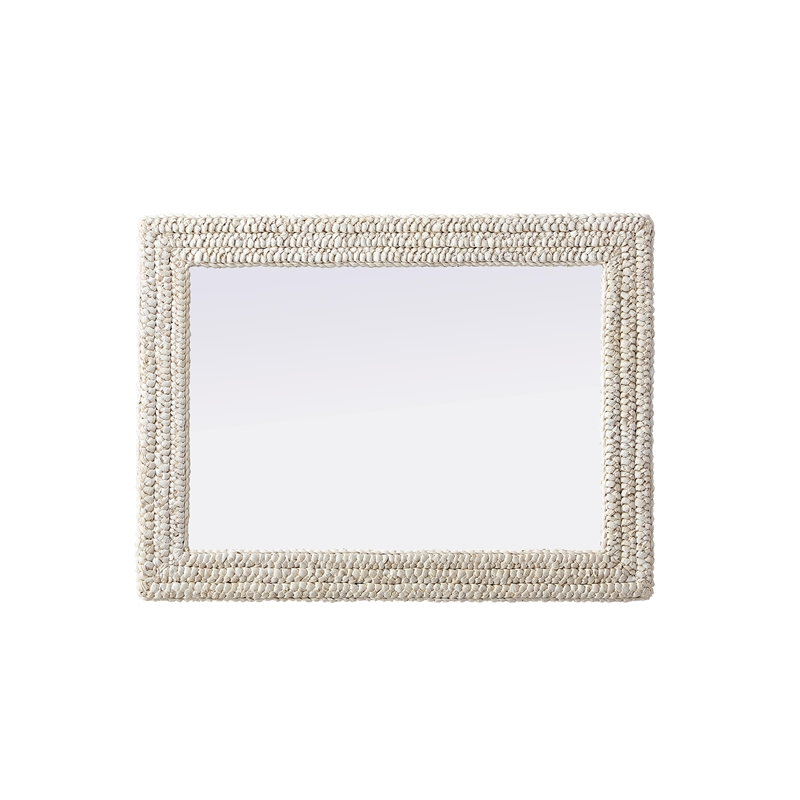 Elegant Decor Rectangle Cornhusk Mirror 27X36