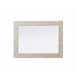 Elegant Decor Rectangle Cornhusk Mirror 27X36