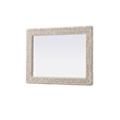 Elegant Decor Rectangle Cornhusk Mirror 27X36